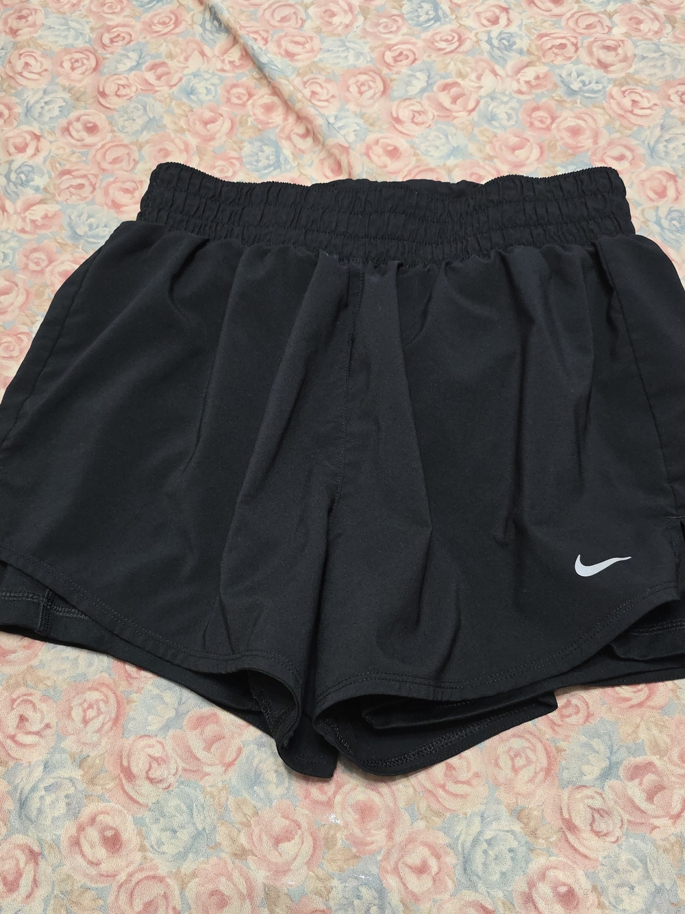 Nike Black Women's Athletic Running Shorts with Swoosh
